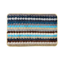 BADTEPPICH Zac Blau 60/40/2 cm Textilien - Blau, Textil (40/60cm) - Mondex