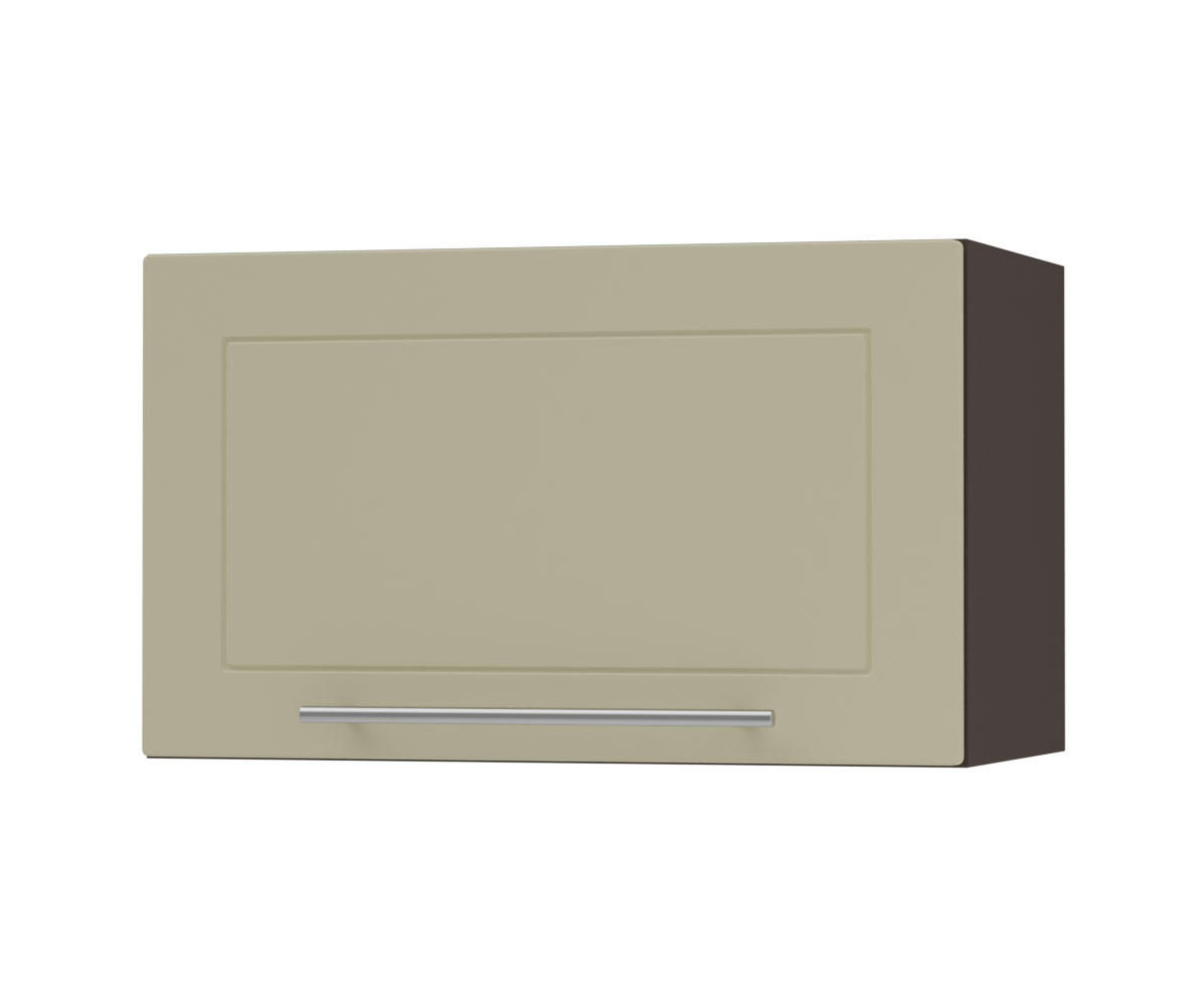 KLAPPHÄNGESCHRANK Kvantum W4B/60 Vanille Matt / Lava Matt 60 / 32,5 / 36cm - Dunkelgrau/Creme, Holz/Holzwerkstoff (60/36/32.5cm) - Feldmann-Wohnen