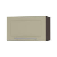 KLAPPHÄNGESCHRANK Kvantum W4B/60 Vanille Matt / Lava Matt 60 / 32,5 / 36cm - Dunkelgrau/Creme, Holz/Holzwerkstoff (60/36/32.5cm) - Feldmann-Wohnen