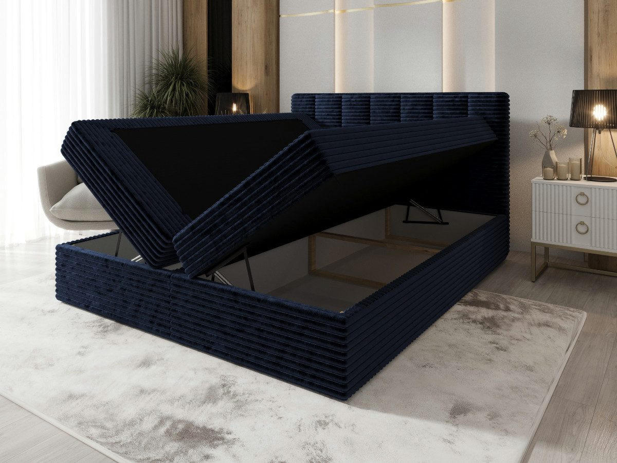 BOXBETT Tiliani Blau 120x200 cm - Blau, Textil (120/200cm) - B&B Home