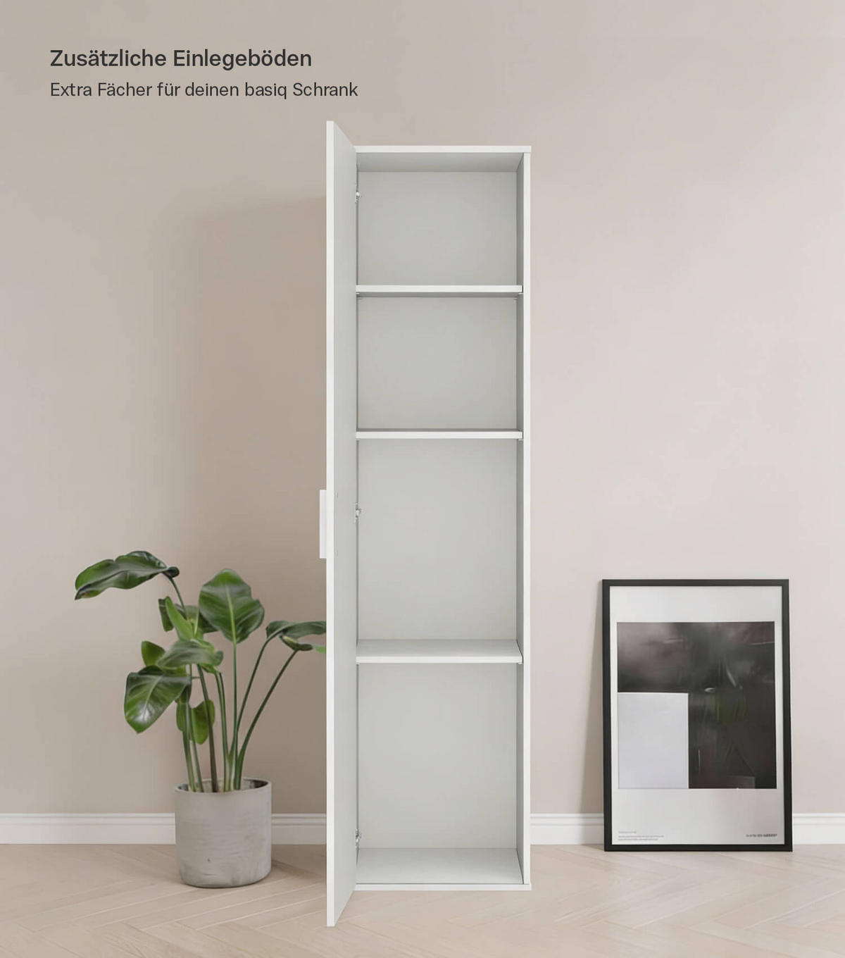 MEHRZWECKSCHRANK Der Kompakte - Weiß, Holzwerkstoff (42/180/34cm) - Mokebo