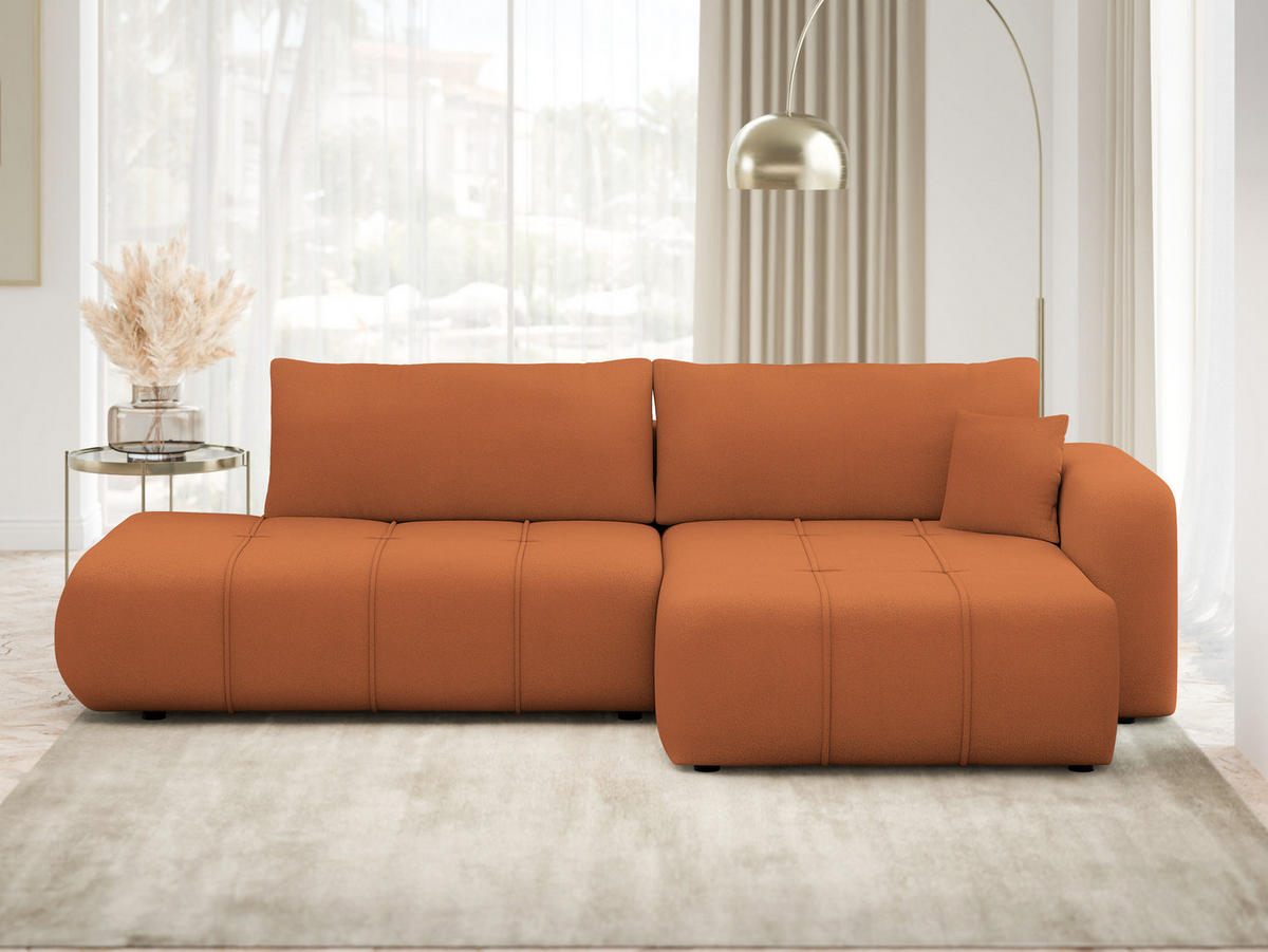 COLTAR Furyn O, Dreapta - culoare bronz/negru, material plastic/material textil (145/262cm) - MIRJAN24