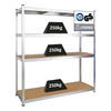 SCHWERLASTREGAL Taurus XL 180x160x60 cm Fachlast 250 kg Verzinkt - Silberfarben, Metall (160/180/60cm) - PROREGAL