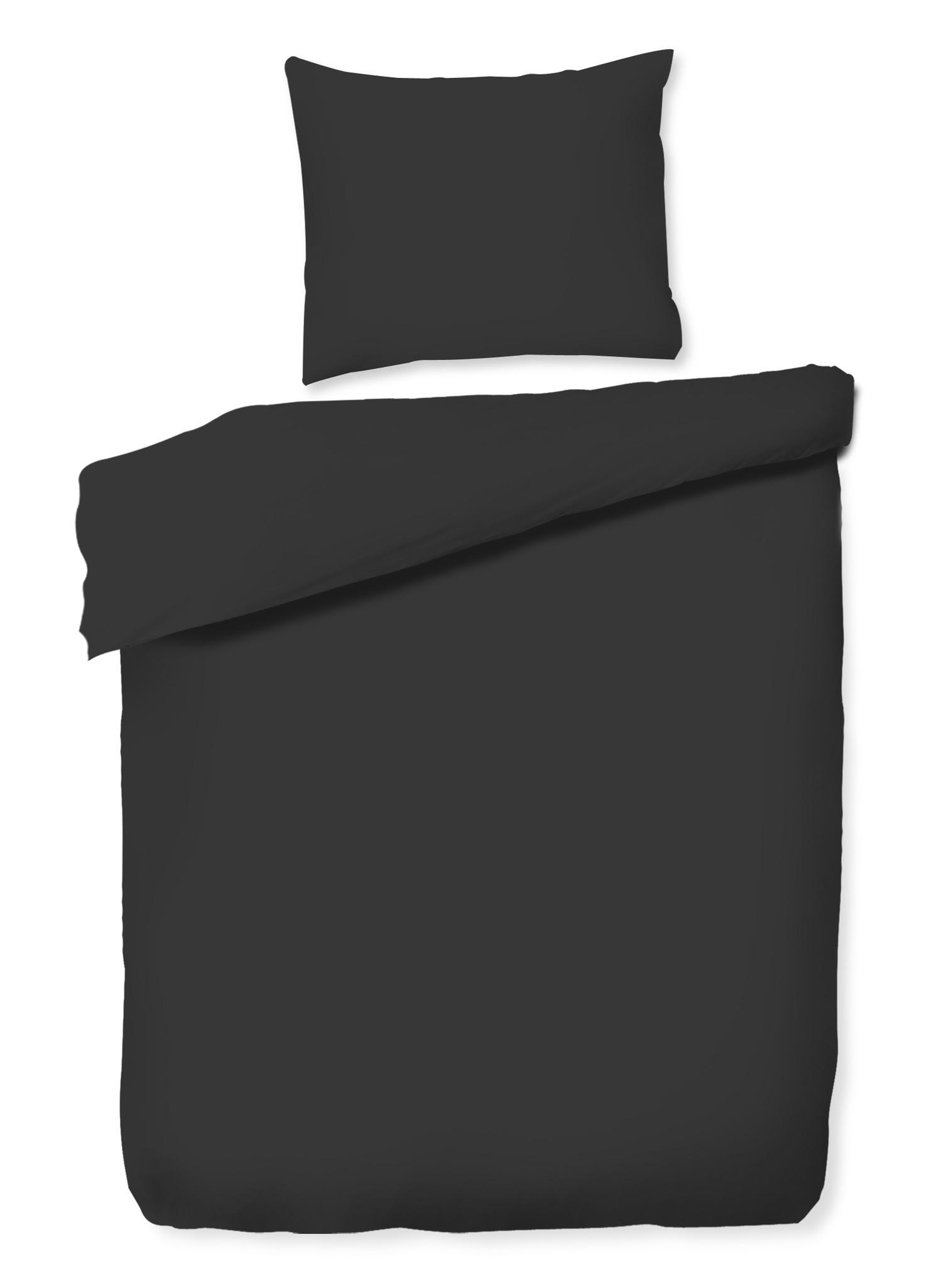 BETTWÄSCHE Micros - Schwarz, Textil (140/200cm) - home&you