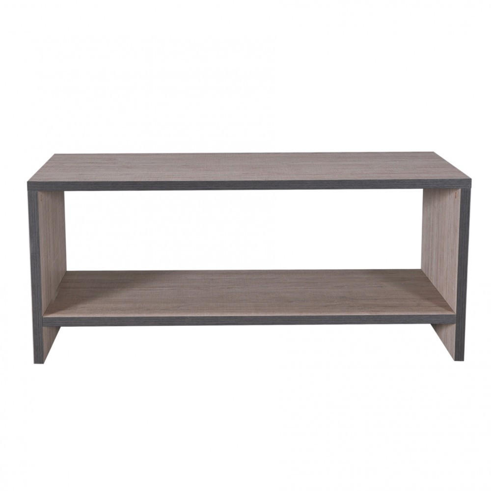 COUCHTISCH ALBA / 100x50cm - Eiche sandgestrahlt - Sonoma Eiche, Holzwerkstoff (100/64/63cm) - Weber Industries