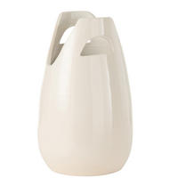 VASE ORECCHIO - Keramik - Weiß - L - Ø 23 cm - Weiß, Keramik (40cm) - J-Line