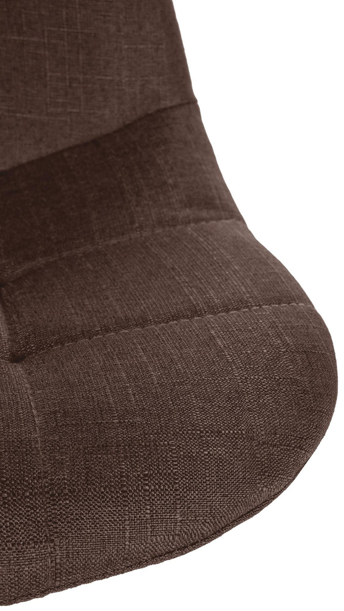 BARHOCKER Metall braun - Braun, Textil/Metall (47/99/56cm) - CLP