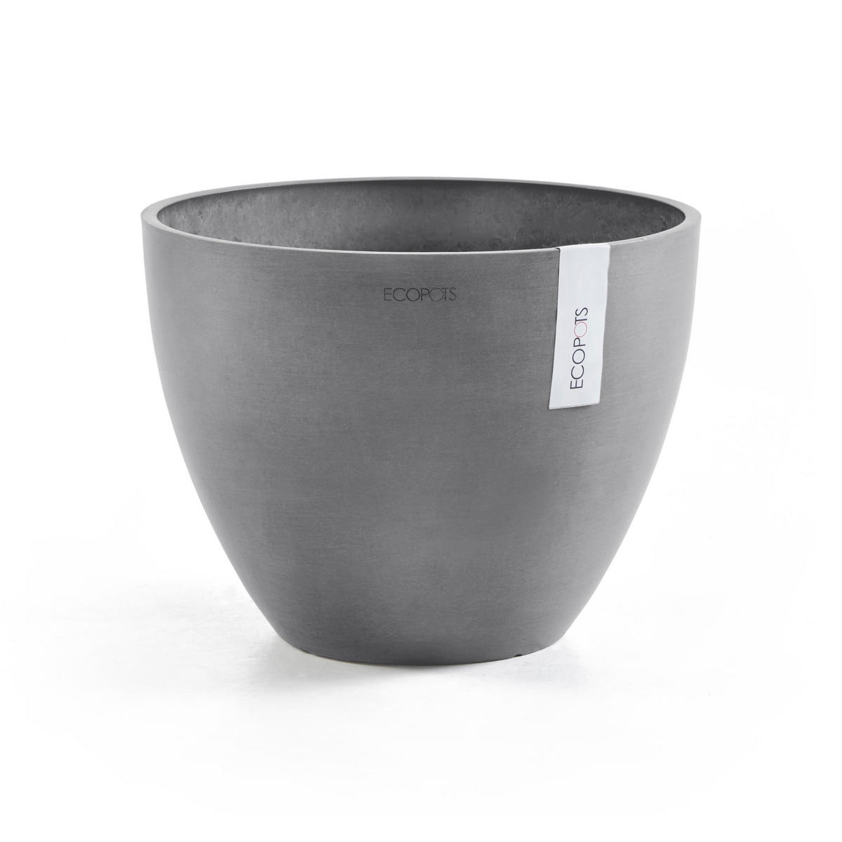 BLUMENTOPF Antwerp 49,3/37 cm Grau - Grau, Kunststoff (50/38.8cm) - Ecopots