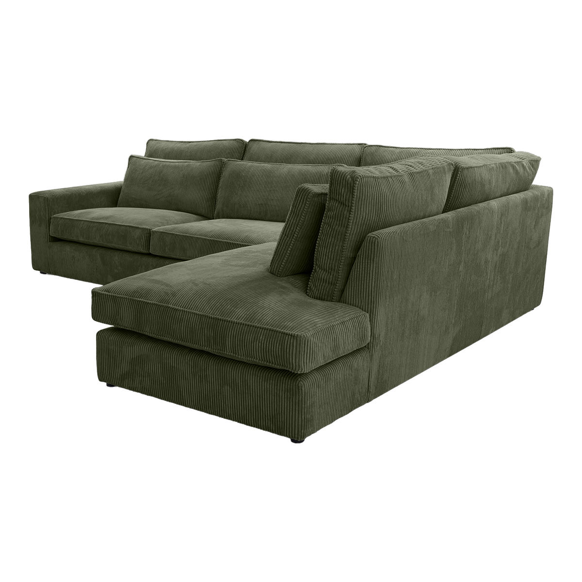 ECKSOFA CAMBO MINI Ohne Schlaffunktion, Grün - Grün, Textil (280/224cm) - Fedve