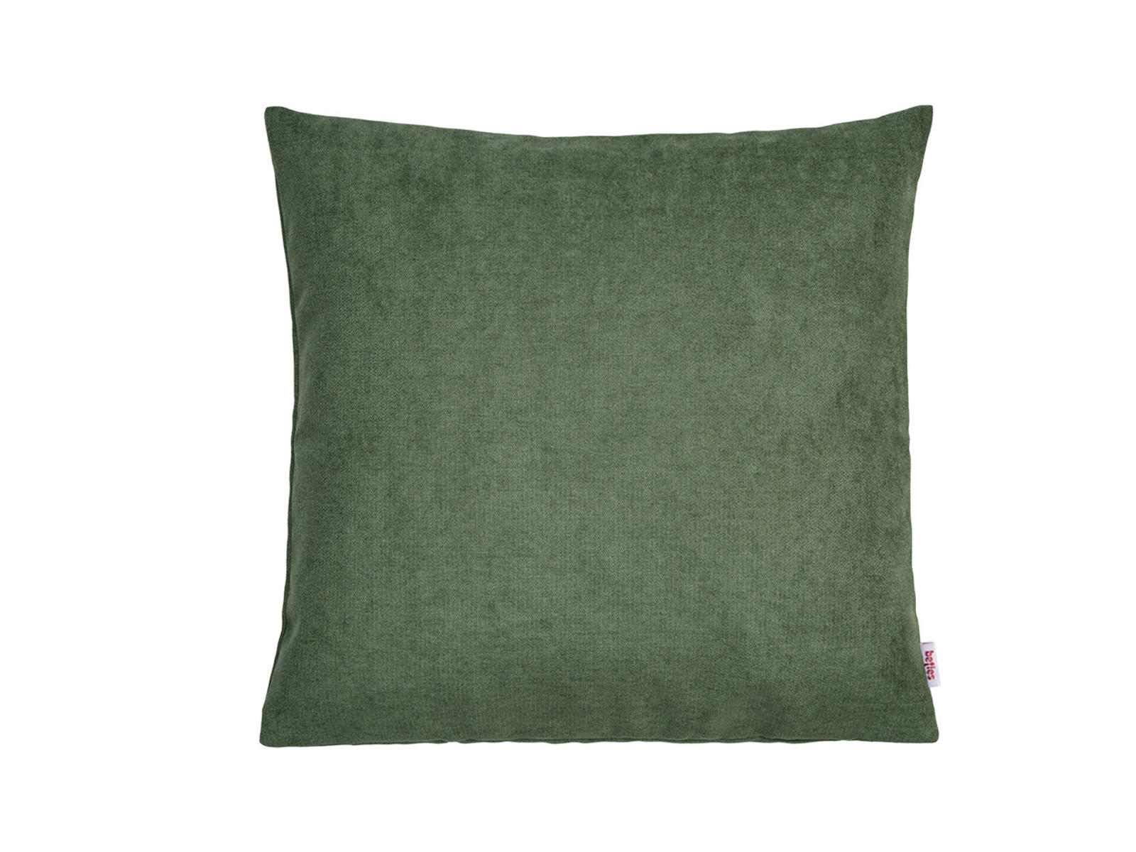KISSENHÜLLE FarbTon Chenille-Haptik oliven-grün 40/40 cm - Dunkelgrün, Textil (40/40cm) - beties Heimtextil