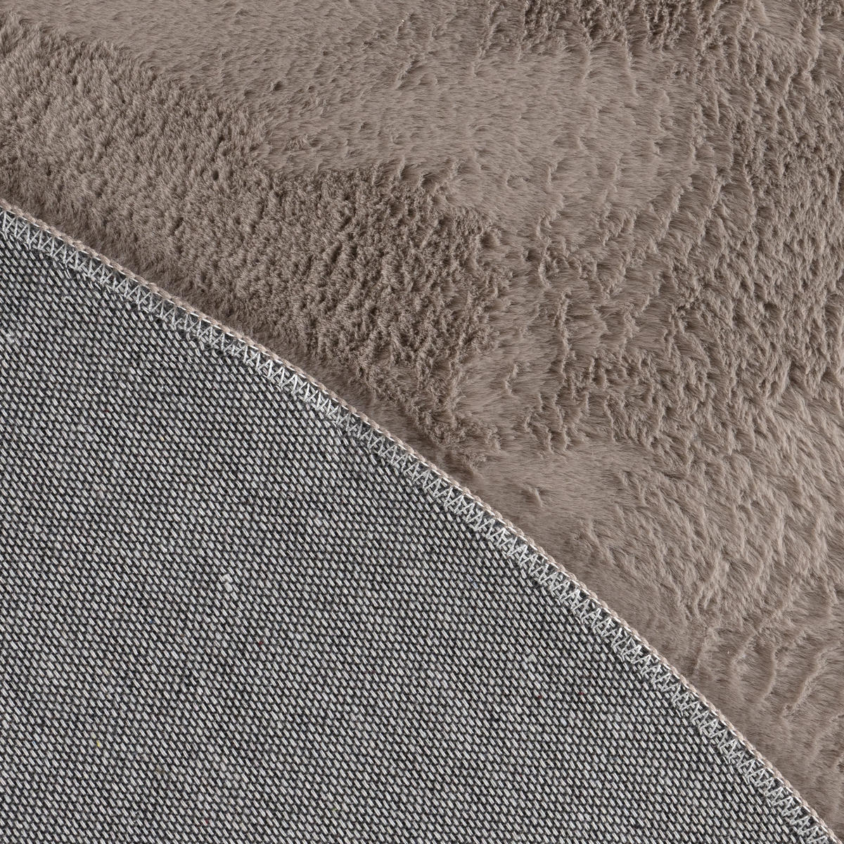 HOCHFLORTEPPICH 100/100 cm Soft 380 - Taupe, Textil (100/100cm) - Paco Home