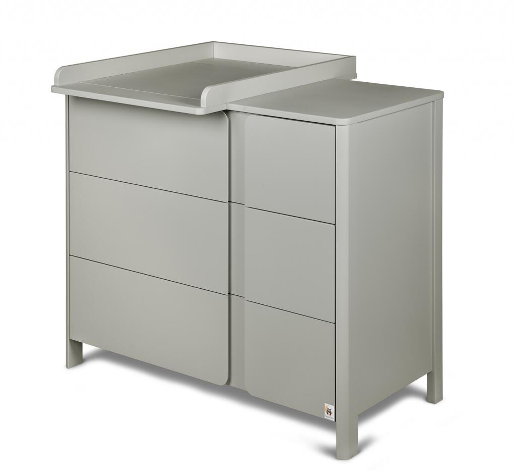Furnlux Wickeltisch Hellgrau 105x91x54 cm