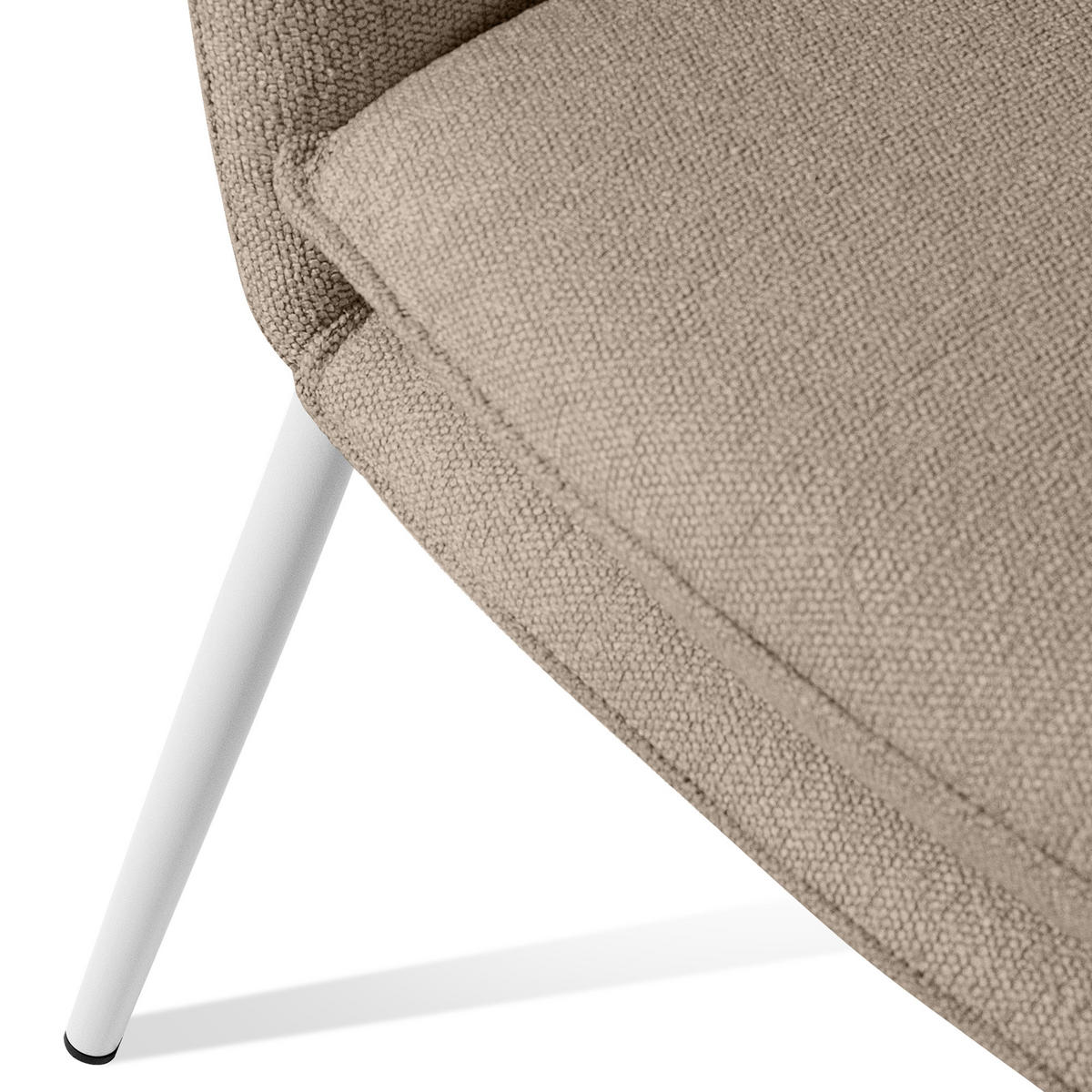 GARTENSOFA SOLIS Loungesofa, - Hellbraun, Textil/Metall (118/76/66cm) - KONSIMO®