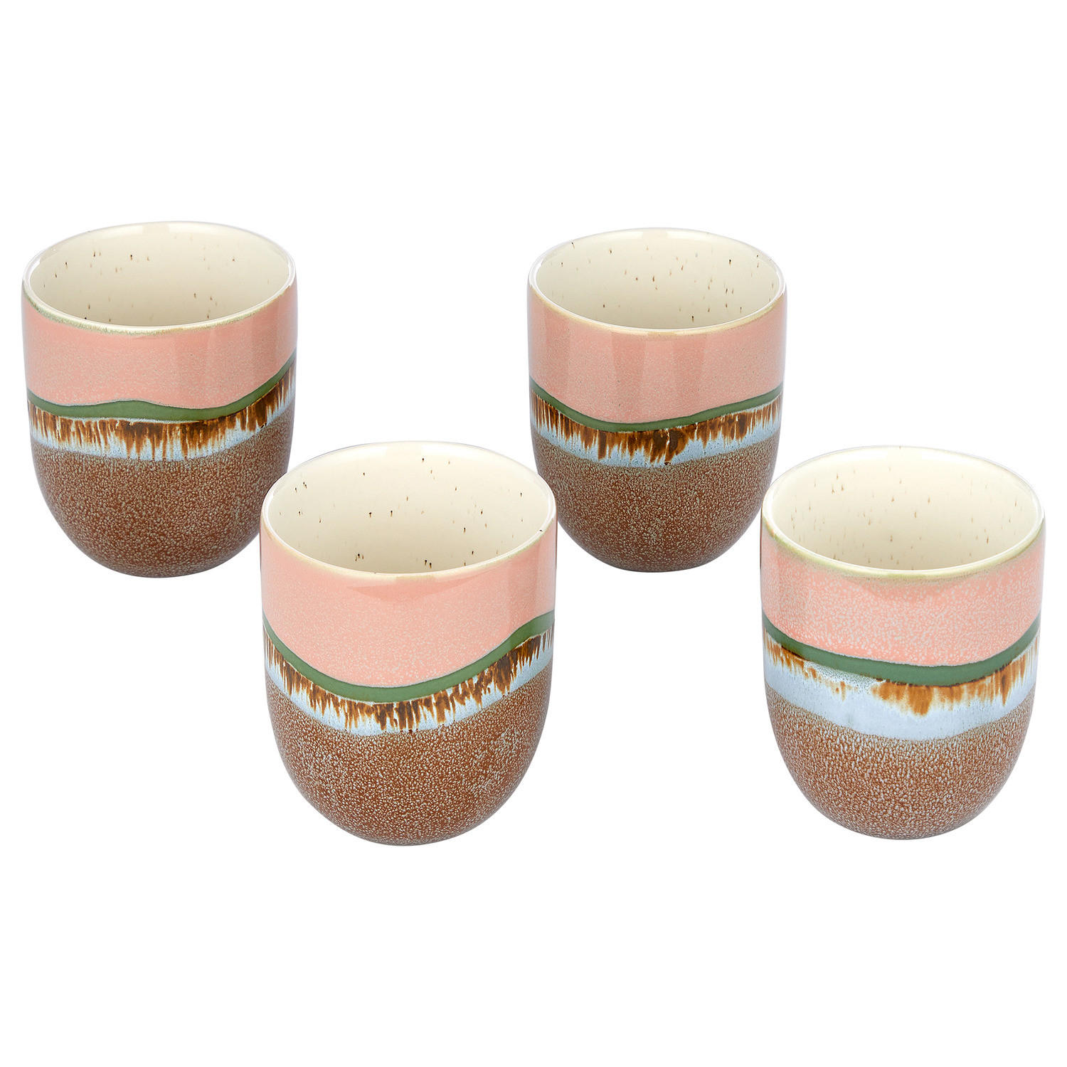 TASSE (4er Set) Medley - Braun, Keramik (0.24L) - BUTLERS