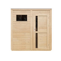 GARTENHAUS Holz 4,20 m² M325F1+M325G - Naturfarben, Holz (208/216/202cm) - Timbela