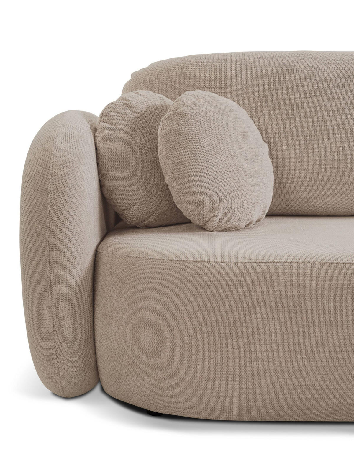 ECKSOFA Olena - Hellbraun (Aragon 14) - Hellbraun, Holzwerkstoff (248/174cm)