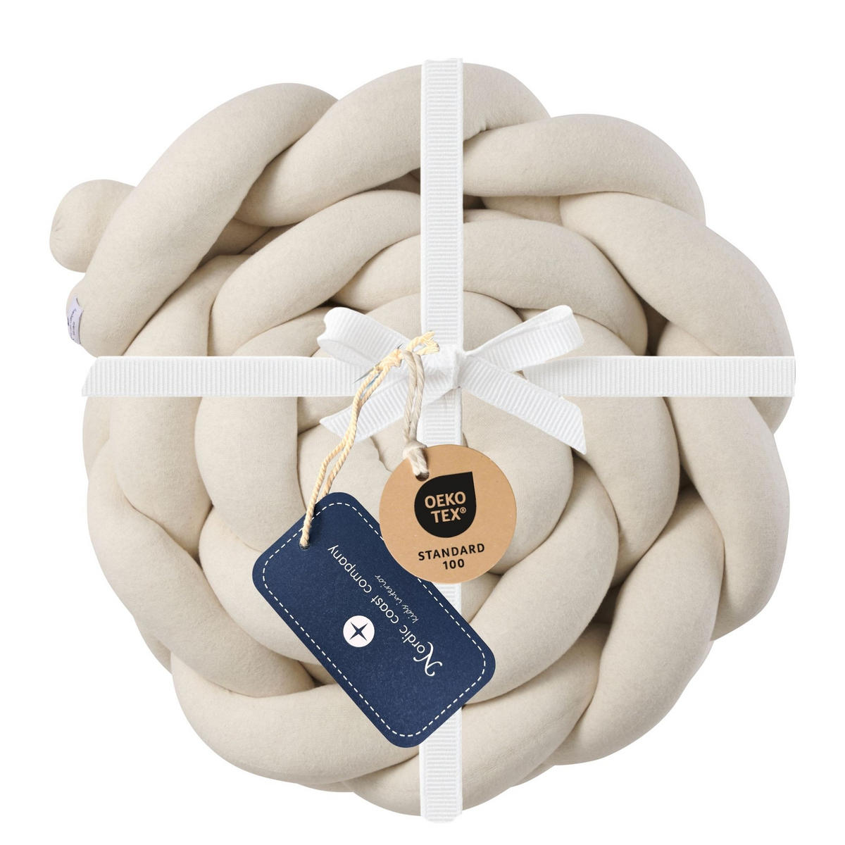 BETTSCHLANGE geflochten Natur Jersey - Naturfarben, Textil (16/200cm) - nordic coast company