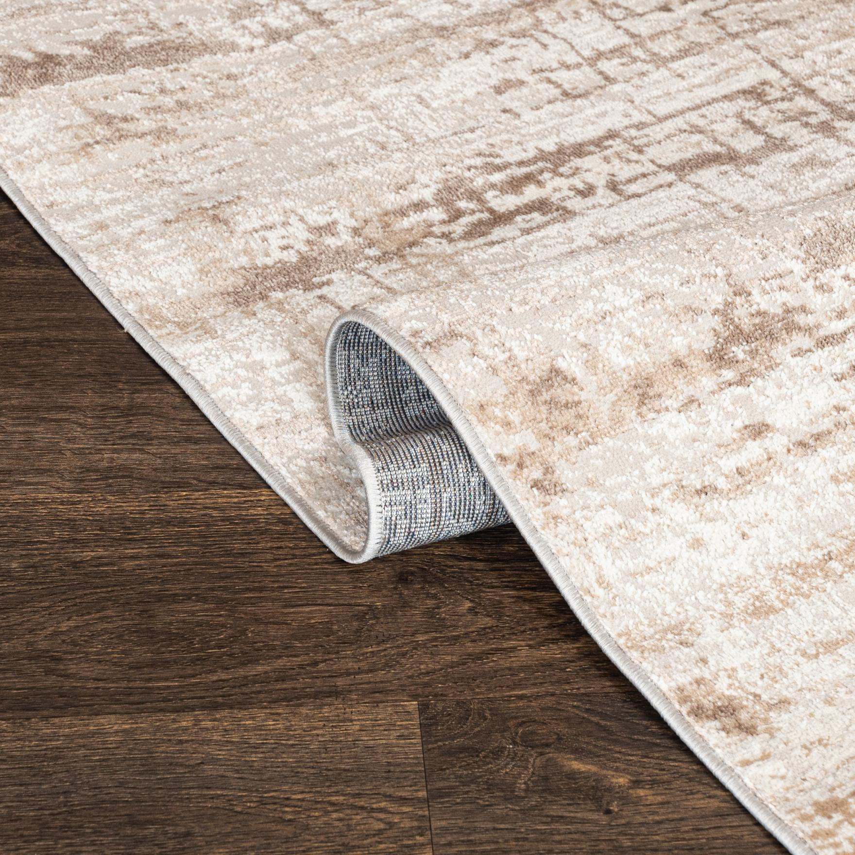 TEPPICH Beige Modern Abstrakt - Kurzflor Rechteckig Stilvoller - Creme - 200 x 300 cm - Ecru/Beige, Textil (200/300cm) - Mazovia