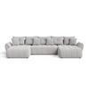ECKSOFA Decor U Grau - Grau, Holz/Textil (382/192cm) - Graingold
