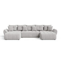 ECKSOFA Decor U Grau - Grau, Holz/Textil (382/192cm) - Graingold