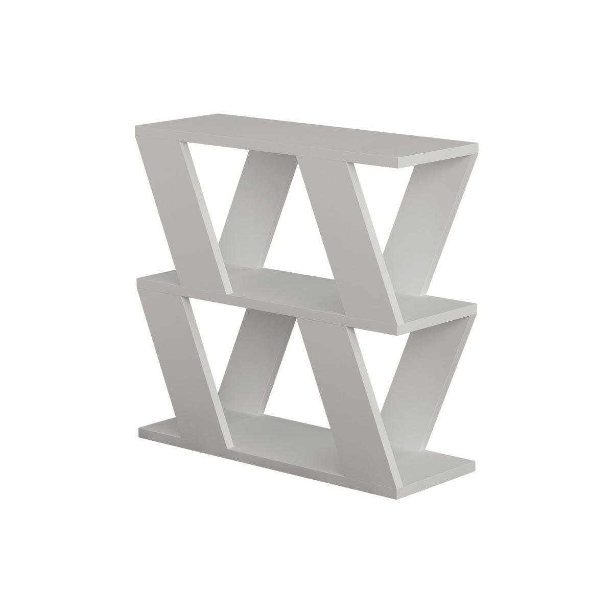 BEISTELLTISCH mit 3 Tabletts L60 cm - Lazena - Weiß, Holzwerkstoff (14/22/57cm) - Calicosy