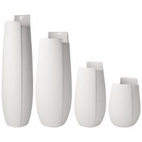 VASEN Ova weiß 16 cm / 21 cm / 30,5 cm / 36 cm 4er Set - Weiß, Keramik (2cm) - Goebel
