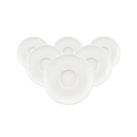 ESPRESSOUNTERTASSEN Sento Home Aura white ø 12 cm 6er Set - Weiß, Keramik (12cm) - Seltmann Weiden