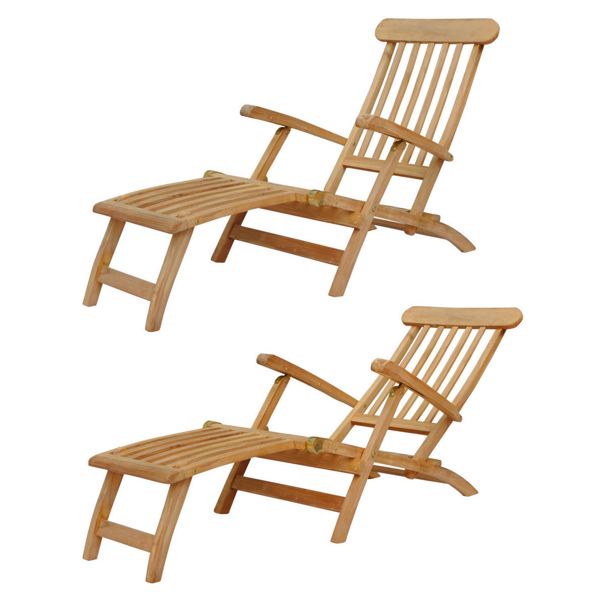 LIEGESTUHL Lombok - Braun, Holz (62/83/153cm) - Happy Garden