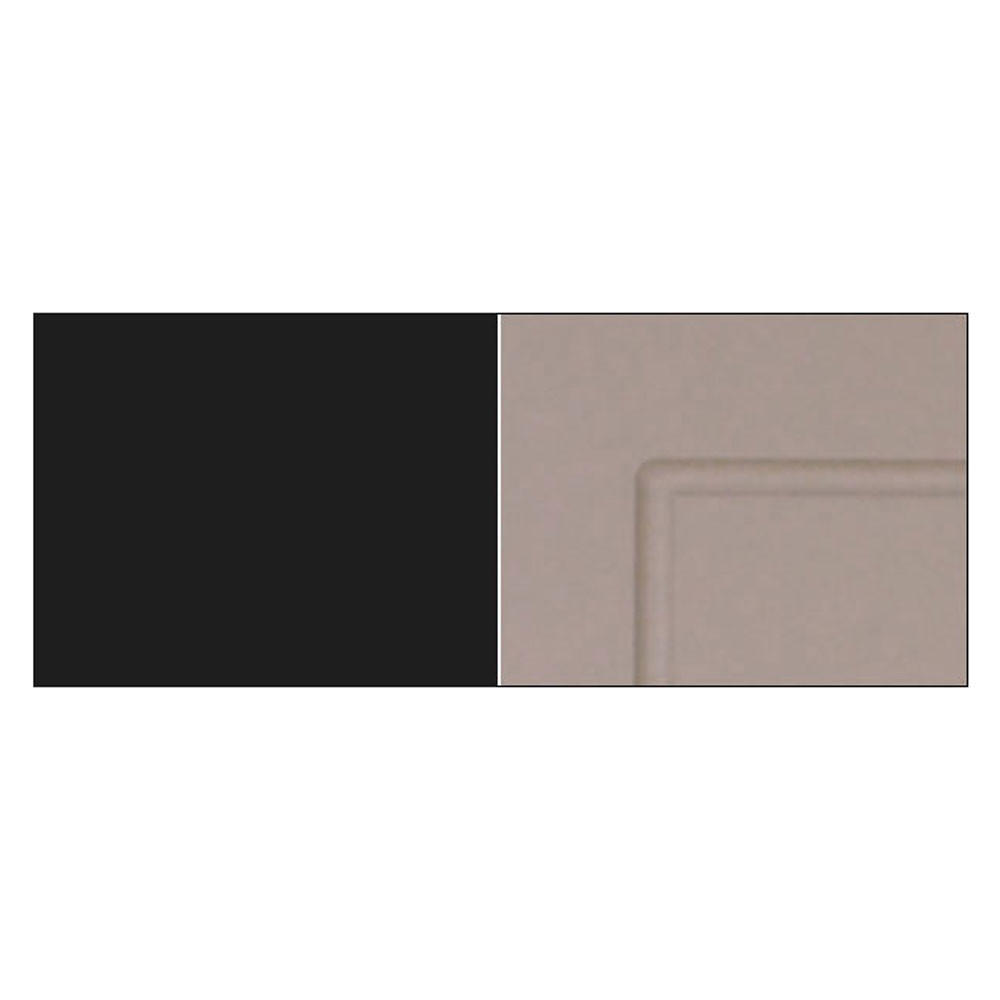 KÜCHENHÄNGESCHRANK Kvantum W2/30 Beige Matt / Schwarz Matt 30 / 32,5 / 72cm - Beige/Schwarz, Holz/Holzwerkstoff (30/72/32.5cm) - Feldmann-Wohnen