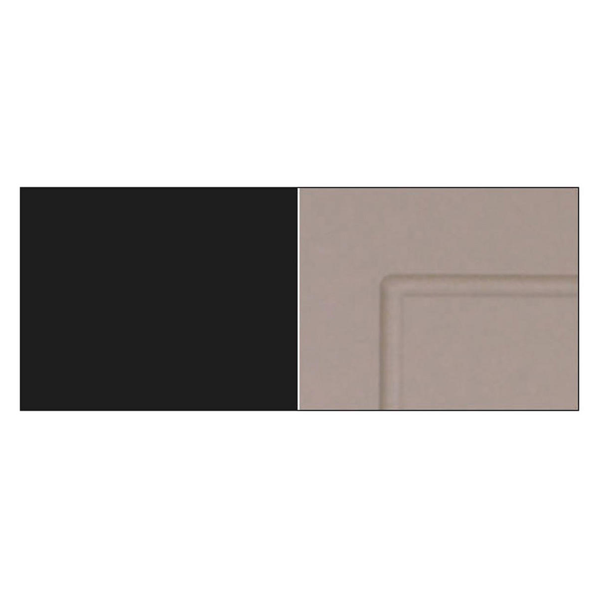 KÜCHENHÄNGESCHRANK Kvantum W8B/60 Beige Matt / Schwarz Matt 60 / 32,5 / 72cm - Beige/Schwarz, Holz/Holzwerkstoff (60/72/32.5cm) - Feldmann-Wohnen