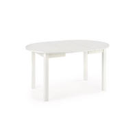 ESSTISCH rund Weiß ausziehbar - Weiß, Holzwerkstoff (102/102/76cm) - designimpex