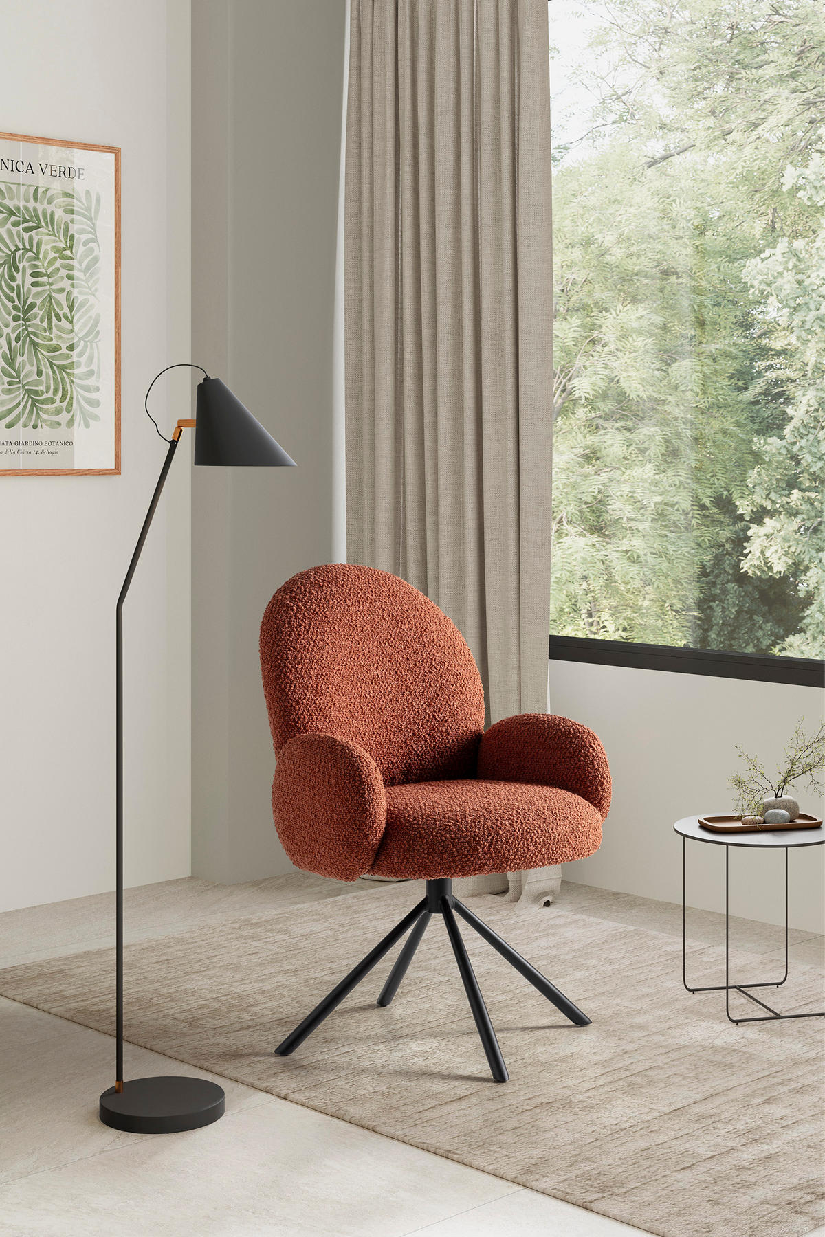 ESSZIMMERSTUHL Dario Rot 65/60/50 cm - Rot, Textil (60/50/65cm) - Drawer