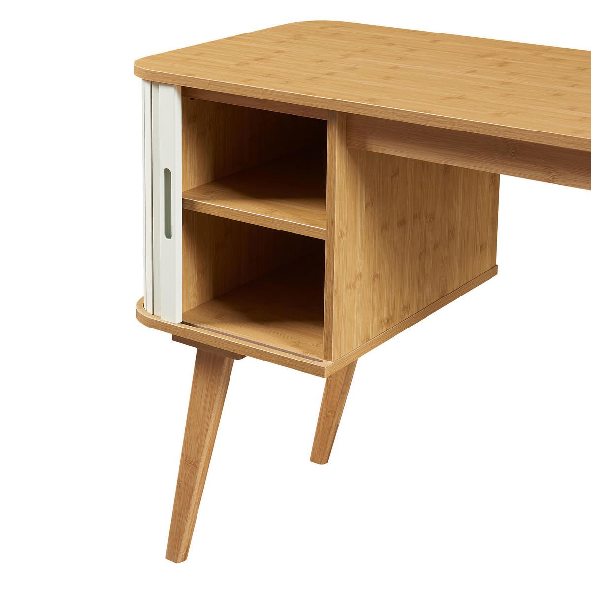 SCHREIBTISCH Tysvær - Creme, Holz/Holzwerkstoff (48/105/75cm) - [en.casa]