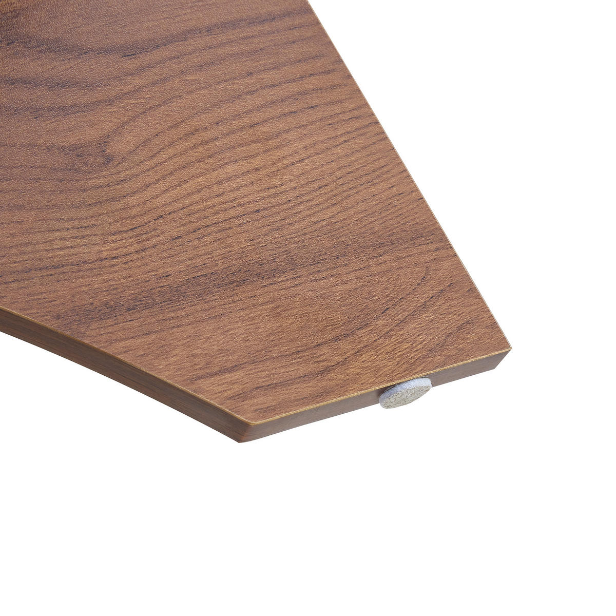 COUCHTISCH Glas Walnussfarbe - Braun, Holzwerkstoff (104.9/60/35.6cm)