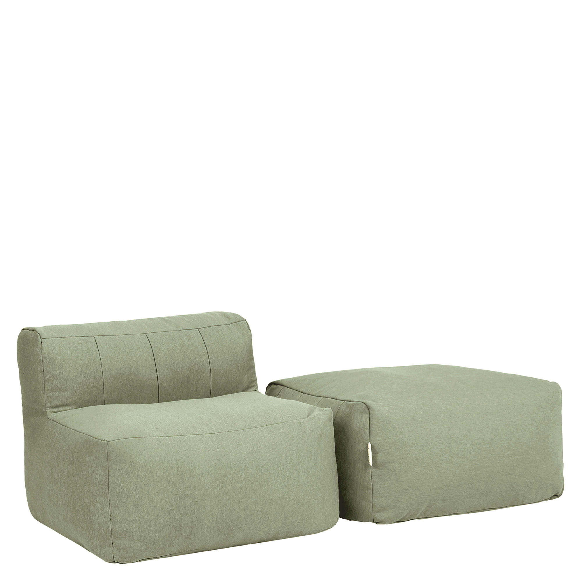 icon Sitzsack-Sofa Grün 190x68x100 cm