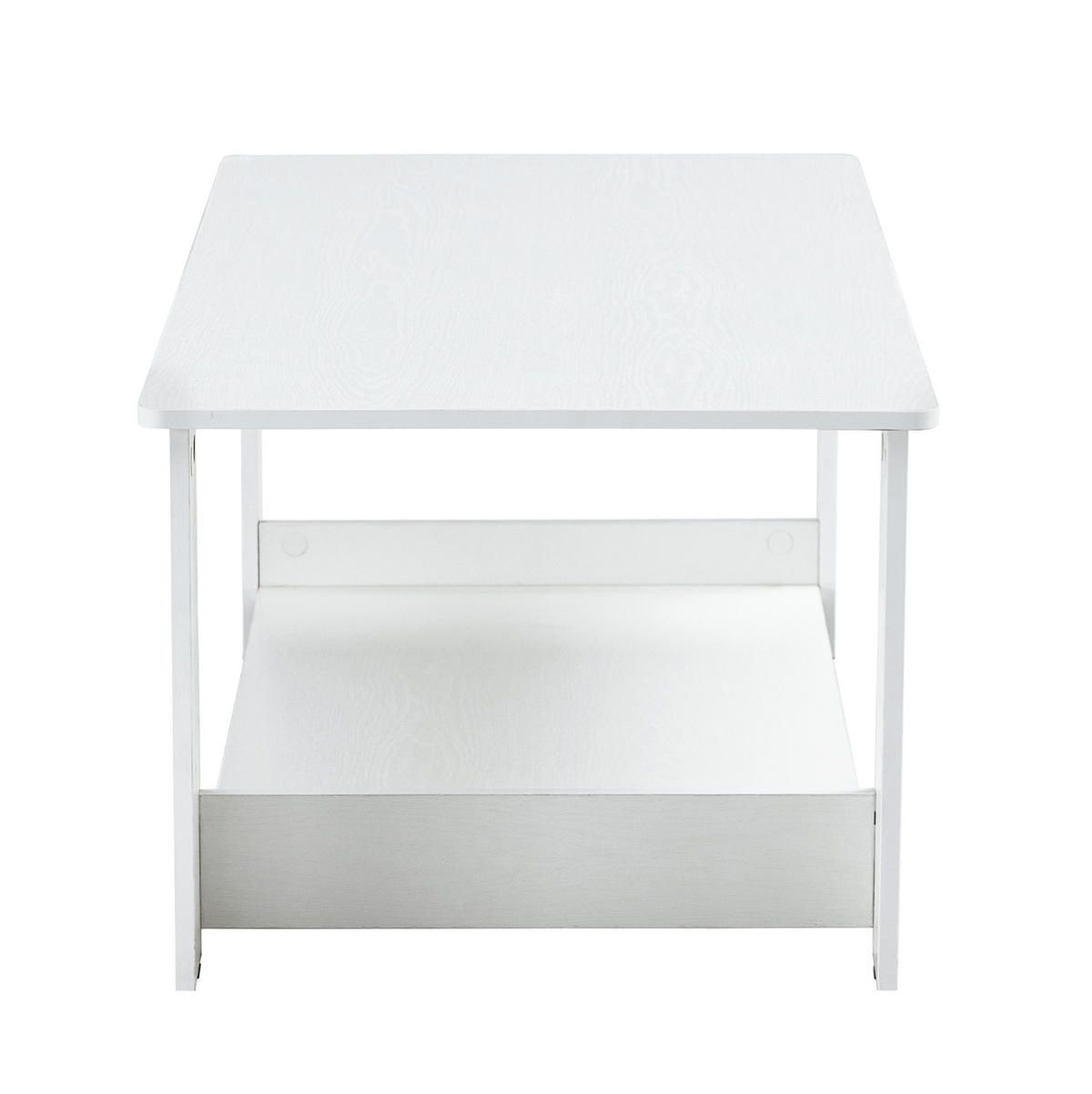 KLUBSKA miza iz MDF, 110/55/42 cm bela z videzom lesa - bela, leseni material (110/55/42cm) - BEAOK