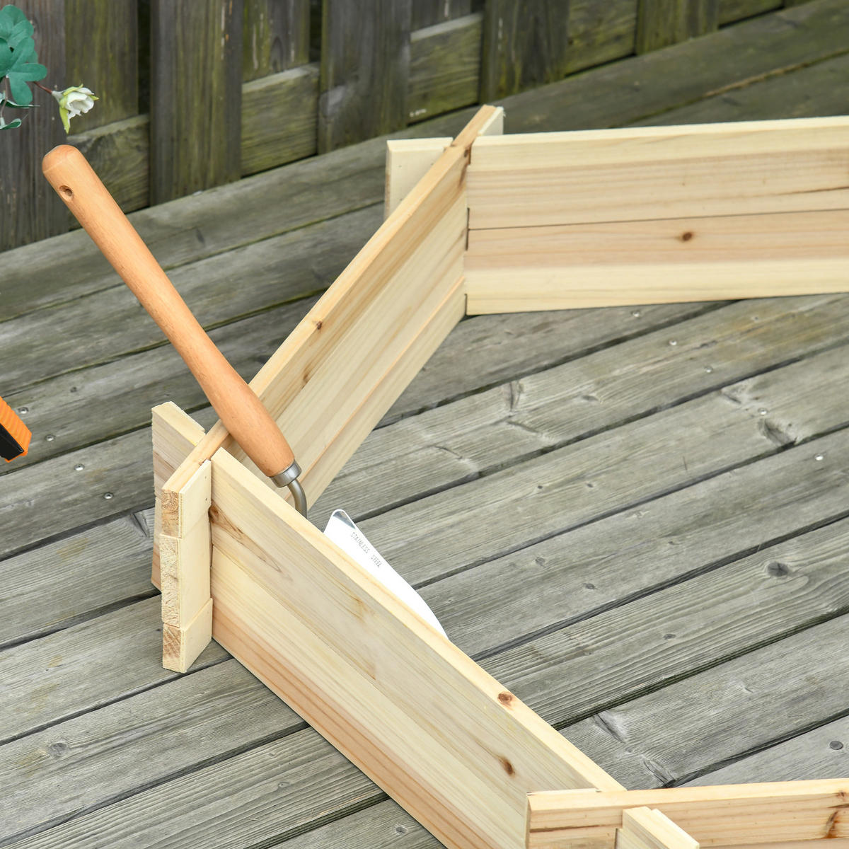 HOCHBEET, Naturfarben - Naturfarben, Holz (92/16/100cm) - Outsunny