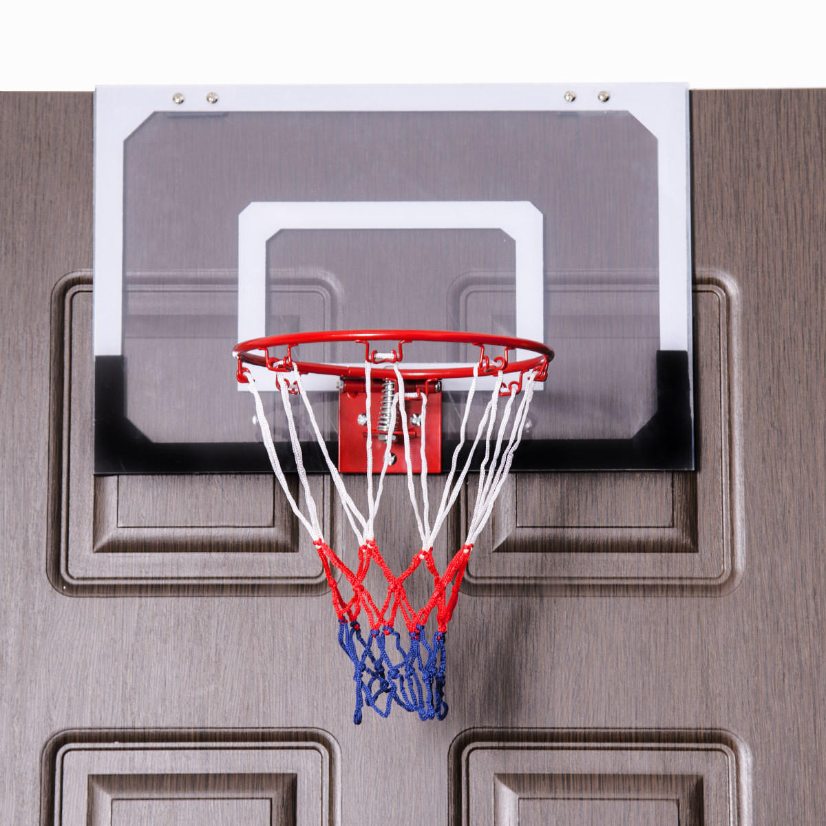 BASKETBALLKORB Weiß - Weiß, Kunststoff (45/30cm) - COSTWAY