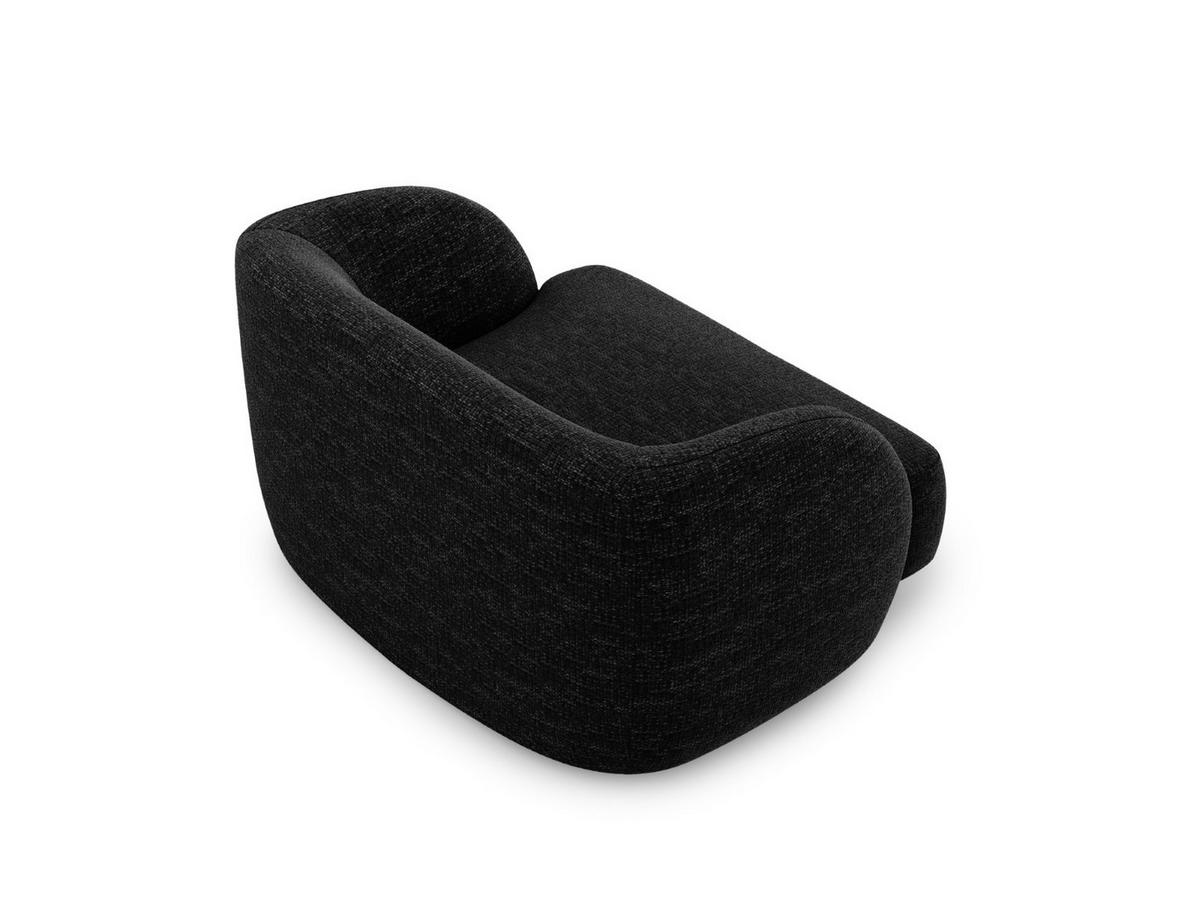 SESSEL Miley aus Chenille-Stoff schwarz - Schwarz, Textil (90/70/103cm) - Micadoni
