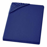 JERSEY-SPANNBETTTUCH 180x200 - 200x200 Große Bettlaken aus 100% Baumwolle, Spannbettlaken Laken Uni Royal-Blau - Blau, Textil (200/200cm) - Carpe Sonno