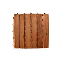 TERRASSENFLIESE 30x30 cm, Braun, Akazienholz 10 Stück - Braun, Holz (30/30/2.2cm) - dasmöbelwerk