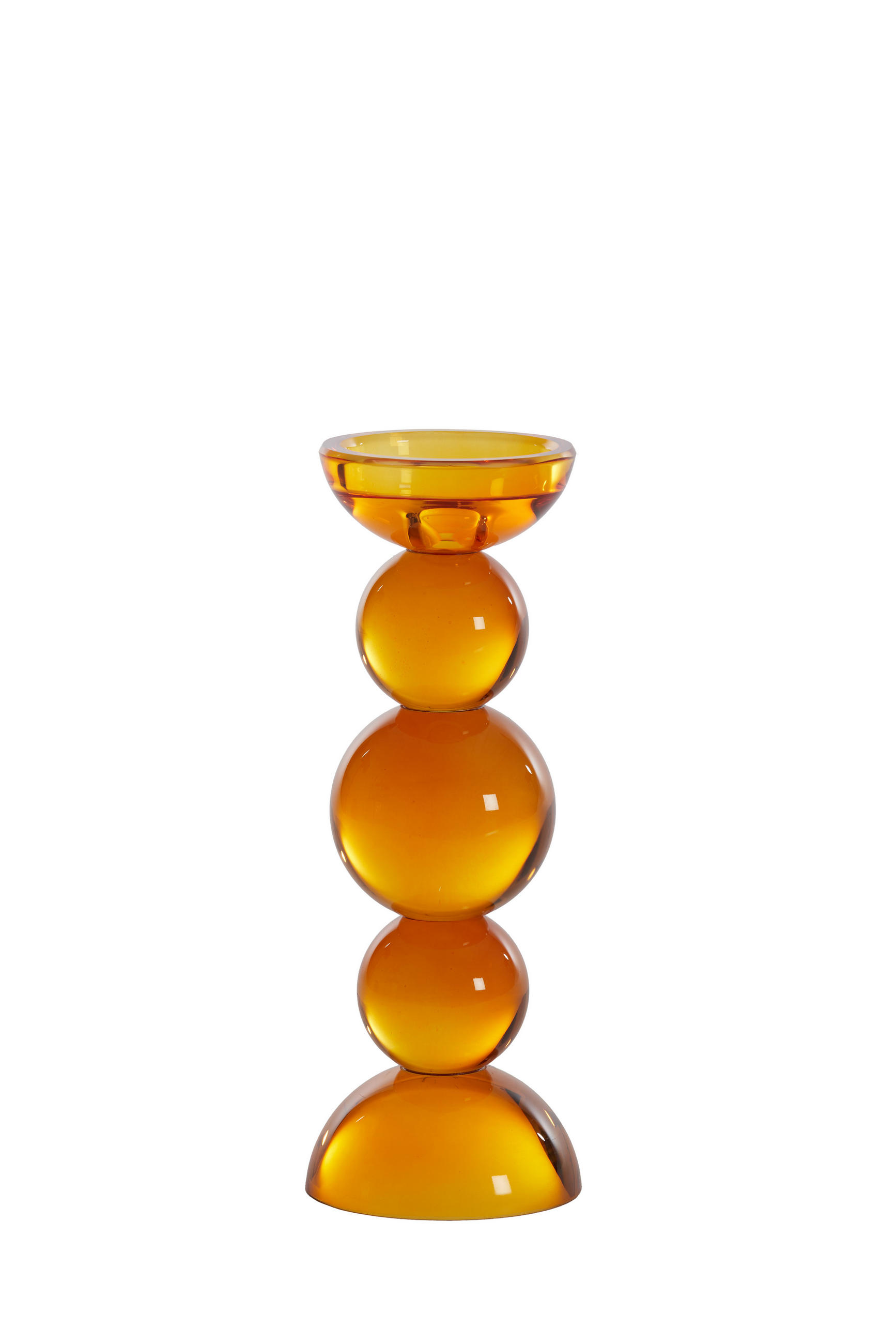 Light & Living Kerzenhalter Dunkelorange 10x26.5x10 cm