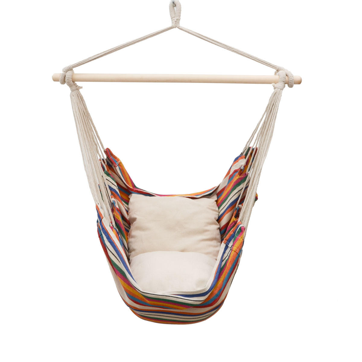 HÄNGESESSEL bis 120kg, 95/130cm, Bunt - Multicolor, Textil (95/140/130cm) - Amanka