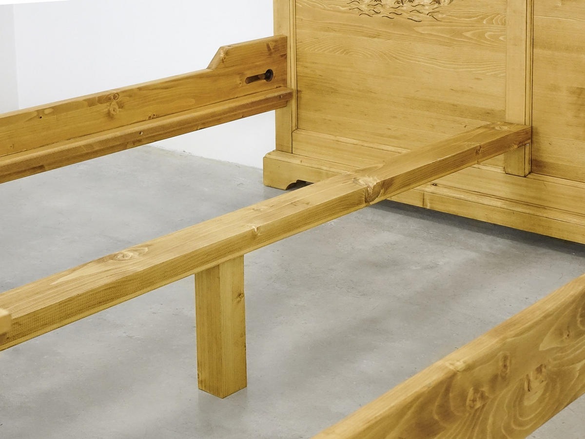BETT aus Massivholz JAGNA - Honig, Holz (160/200cm) - Seart