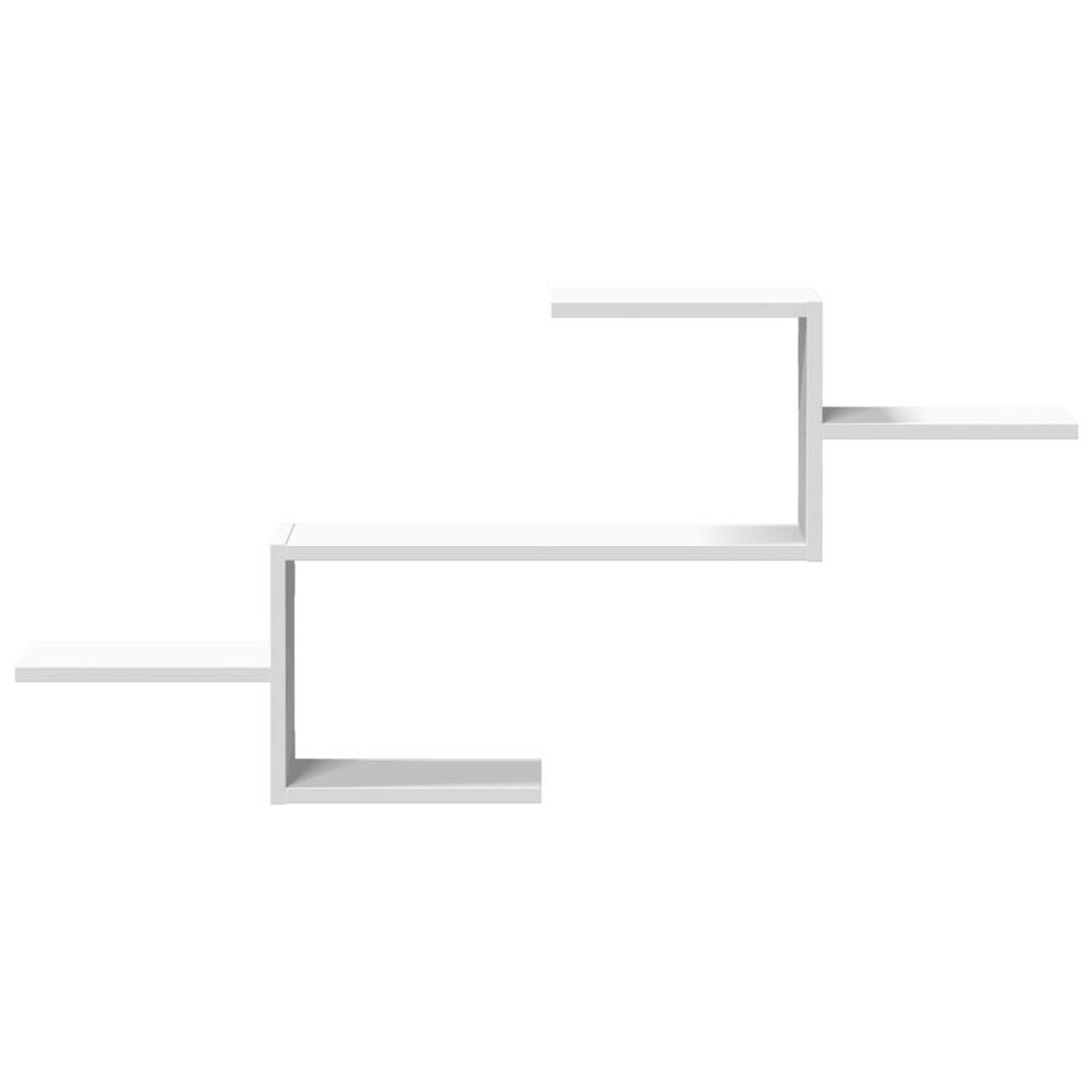 WANDREGAL 104/15/49 cm aus Holzwerkstoff Weiß - Weiß, Holz (104/49/15cm) - vidaXL