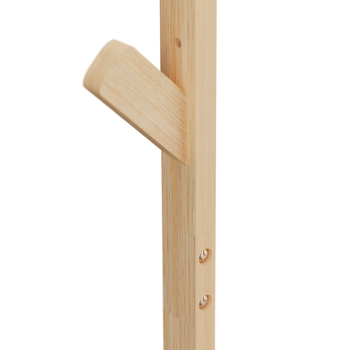 KLEIDERSTÄNDER - Hellbraun, Holz/Kunststoff (114/154/33cm) - Relaxdays