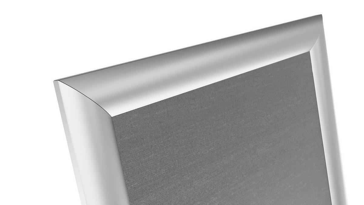 INFORMATIONSSTÄNDER A4, mit Aluminiumrahmen - Weiß, Metall (24/24/108cm) - ALLboards