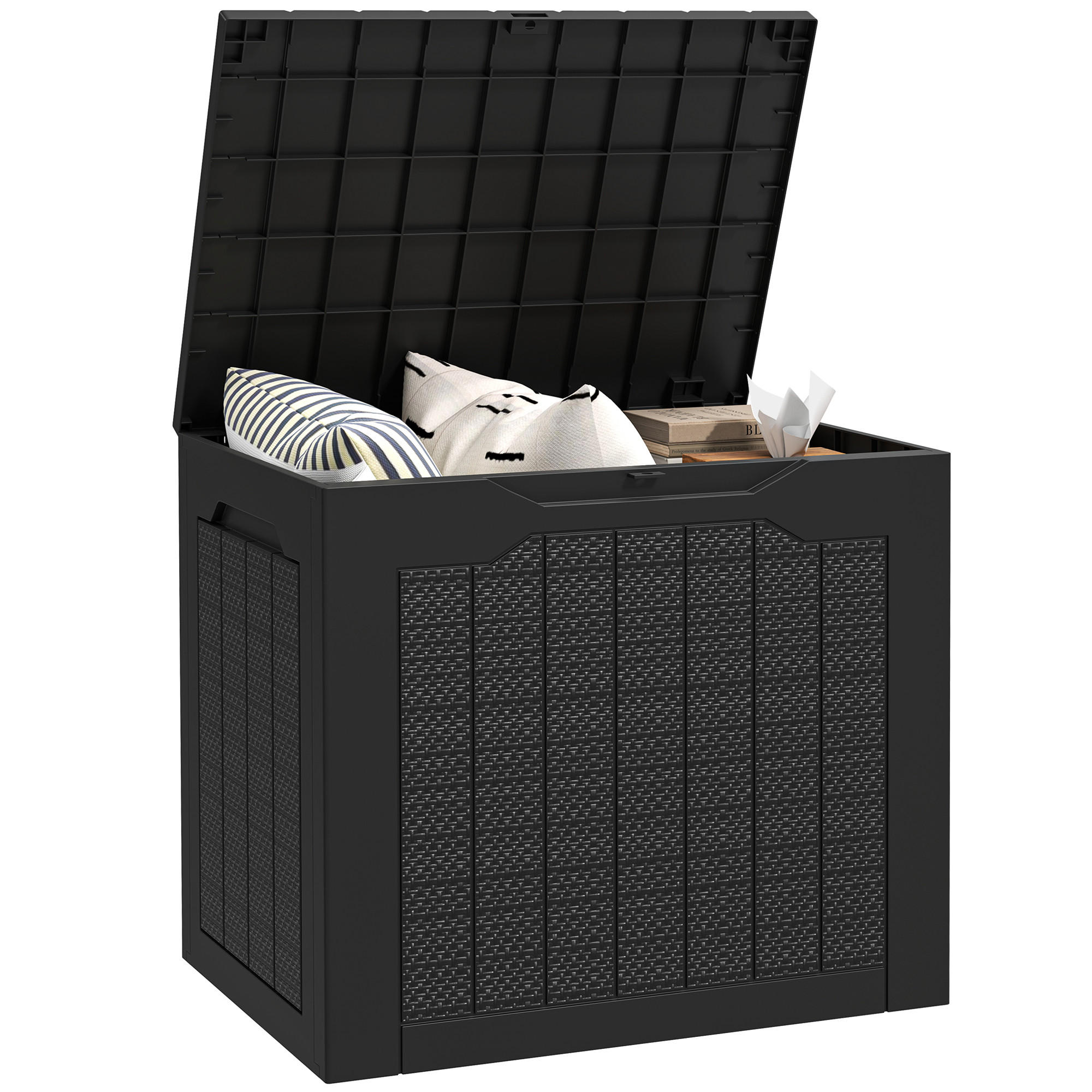 KISSENBOX DE-18678 Schwarz - Schwarz, Kunststoff (41/50/56cm) - ComfortXL