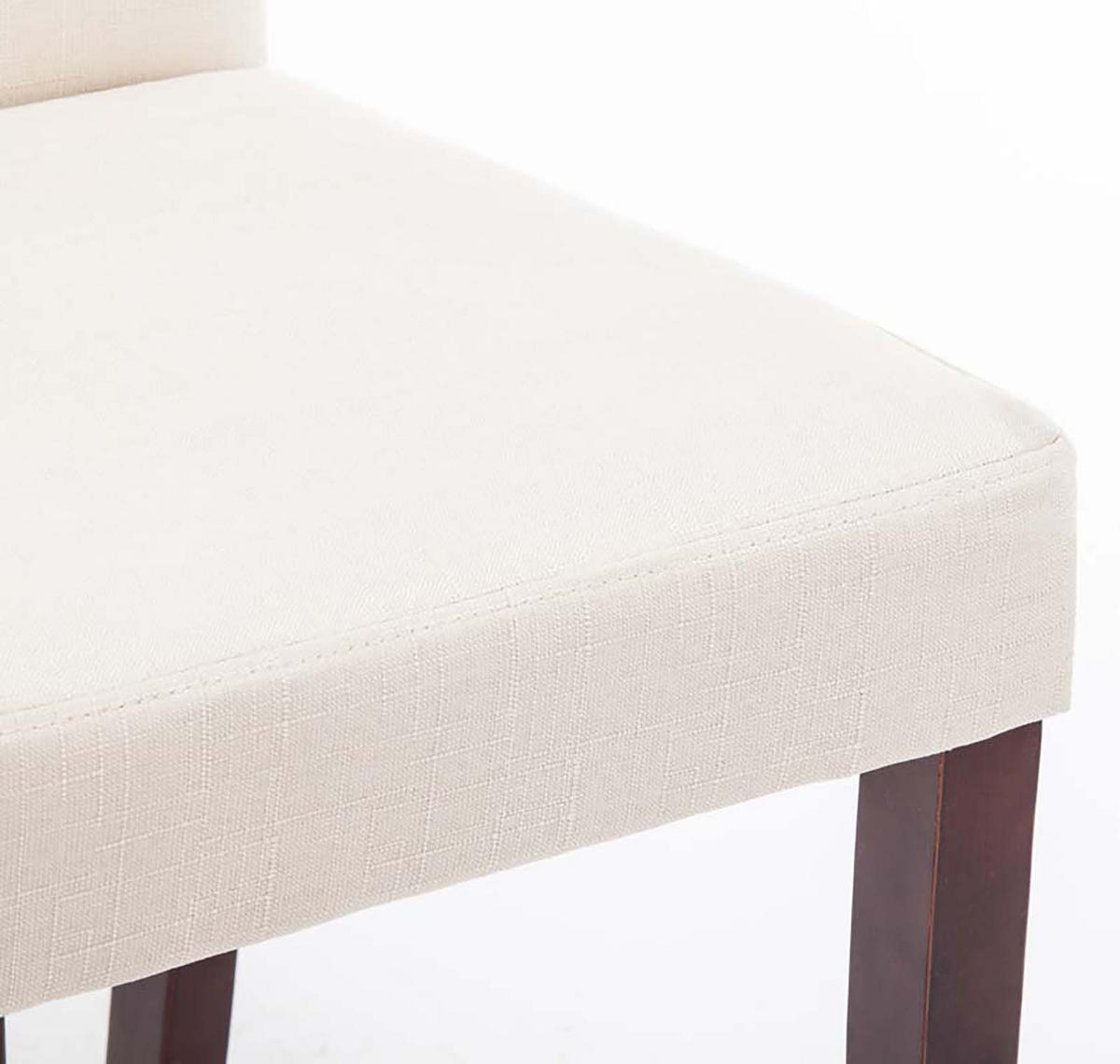 ESSZIMMERSTUHL Ines Stoff, Gestell Holz Cappuccino Creme - Naturfarben/Cappuccino, Holz/Textil (41/91/47cm) - TPFLiving