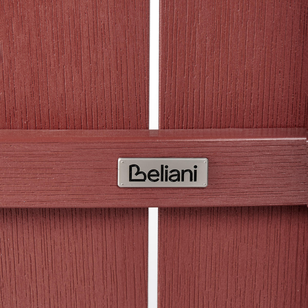 GARTEN-BARSTUHL Rot Adirondack - Rot, Kunststoff (58/124/71cm) - Beliani